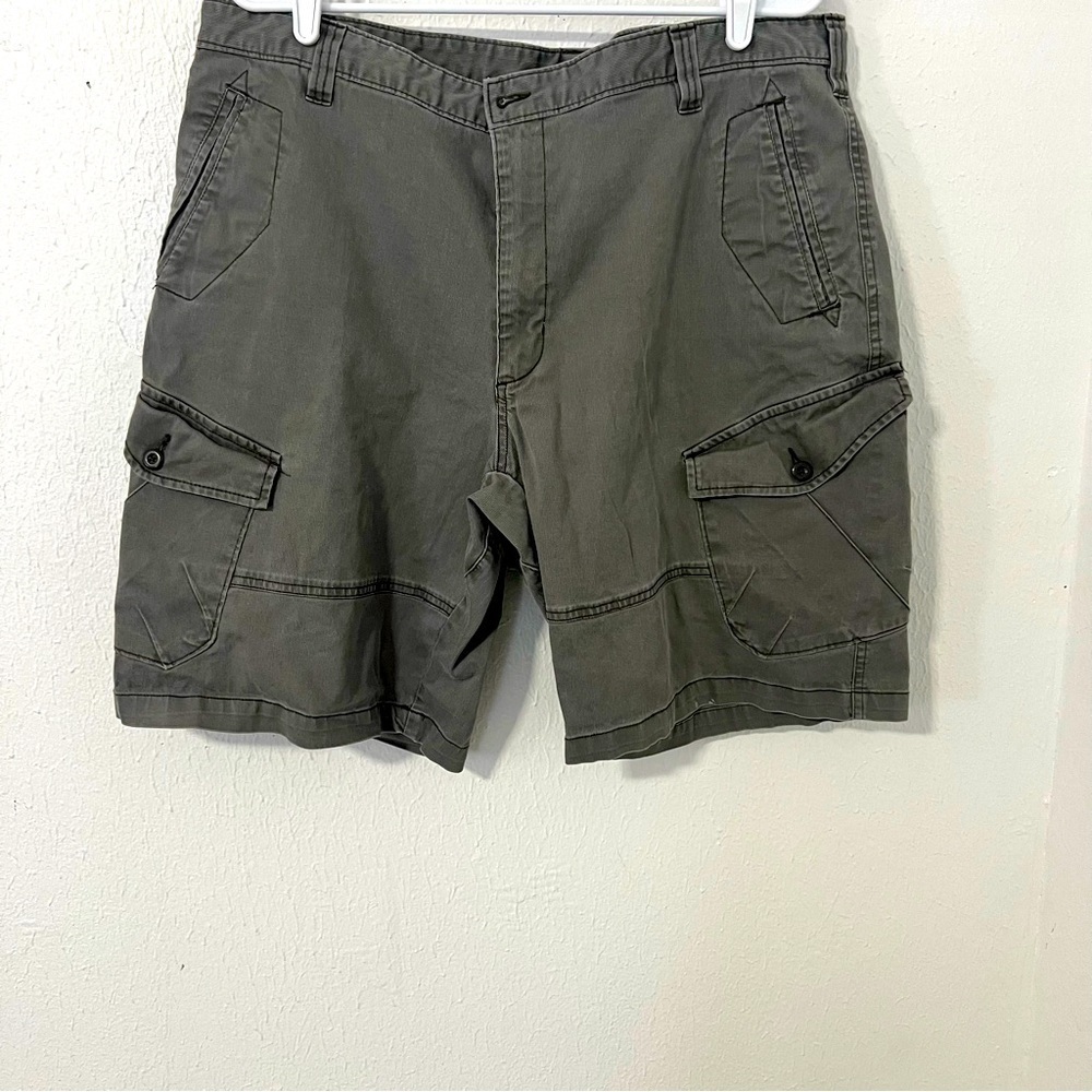 Woolrich Men’s Cargo Shorts Size 40 Chino Hiking Gray Y2K Outdoor Cotton